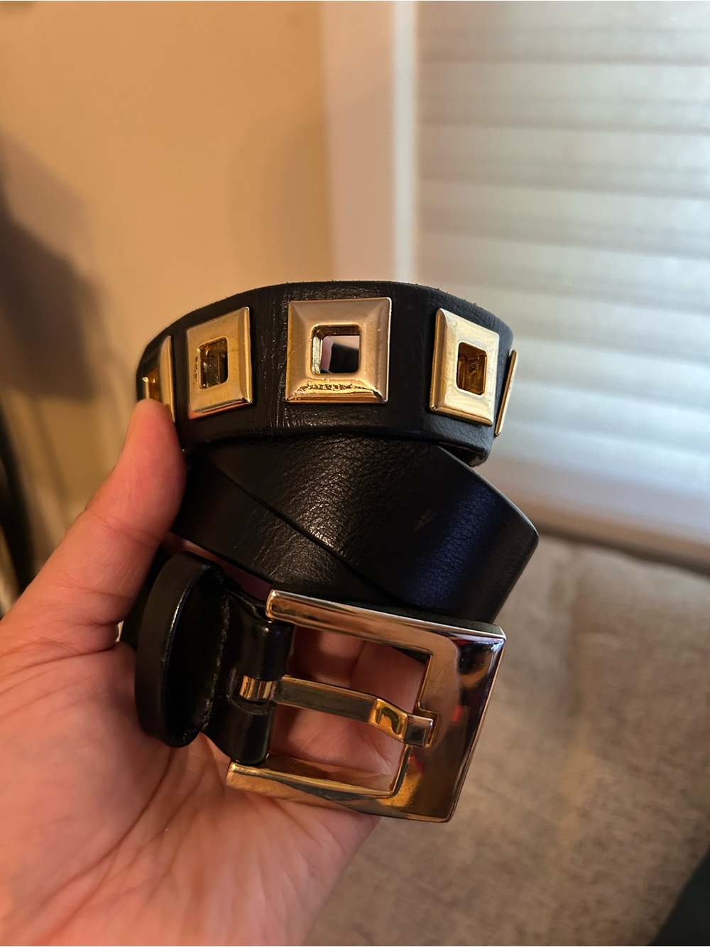 Suzi Roher Black Gold Belt Small Women’s Made in Italy